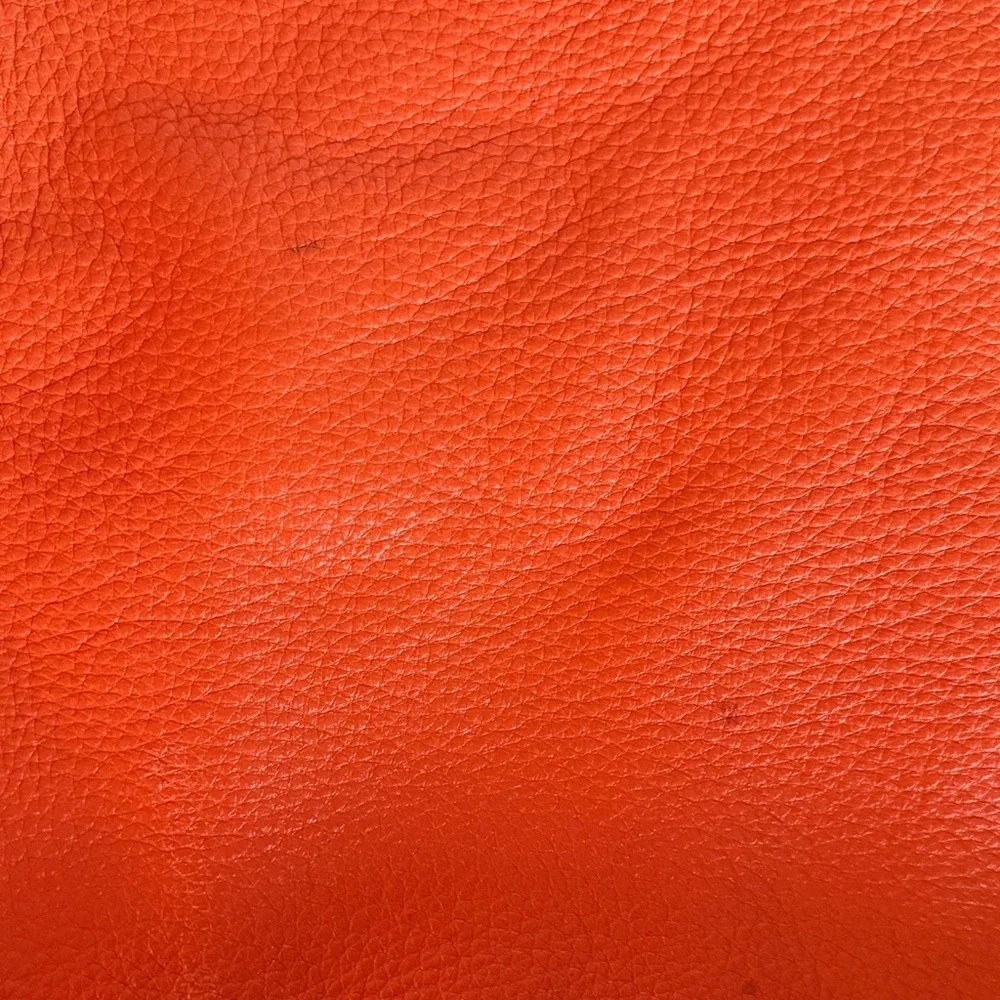 Michael Kors Leather Chain Strap Hobo Leather Shoulder Bag - Burnt Orange